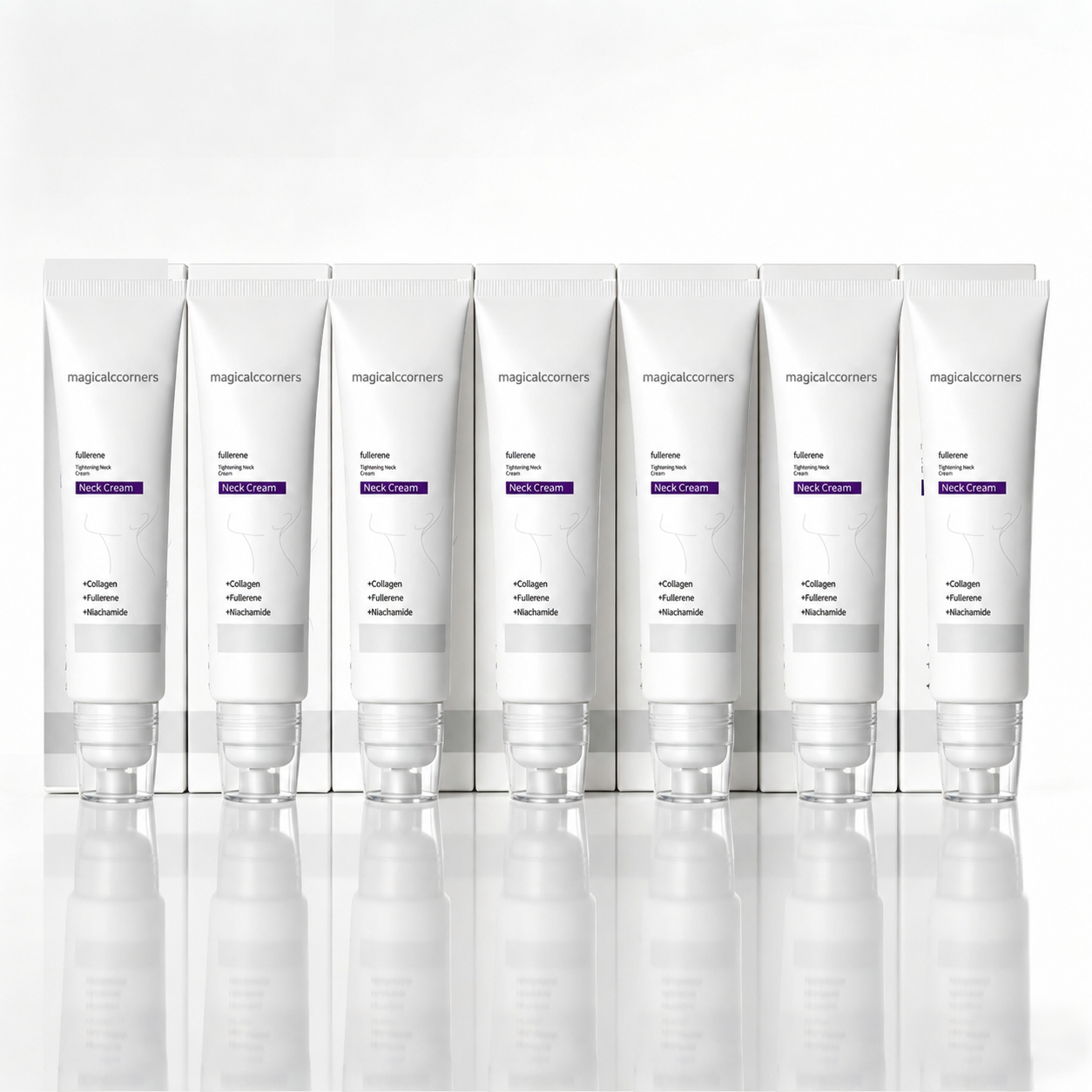 Roller Massage Neck Cream 🧴 Collagen & Hyaluronic Acid | Firms Neck, Reduces Wrinkles & Double Chin