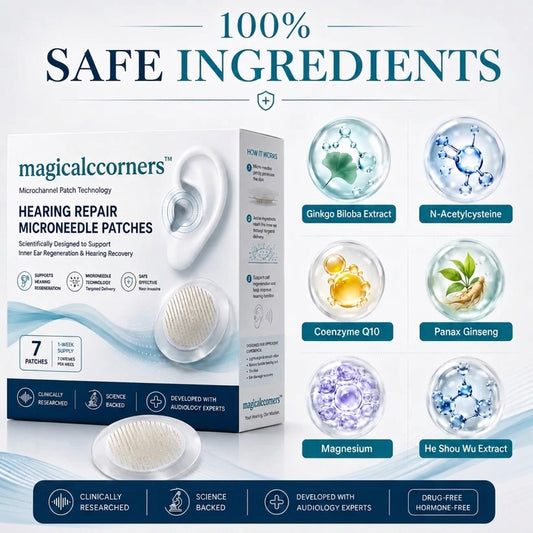 magicalccorners™ HEARING SUPPORT MICRONEEDLE PATCHES