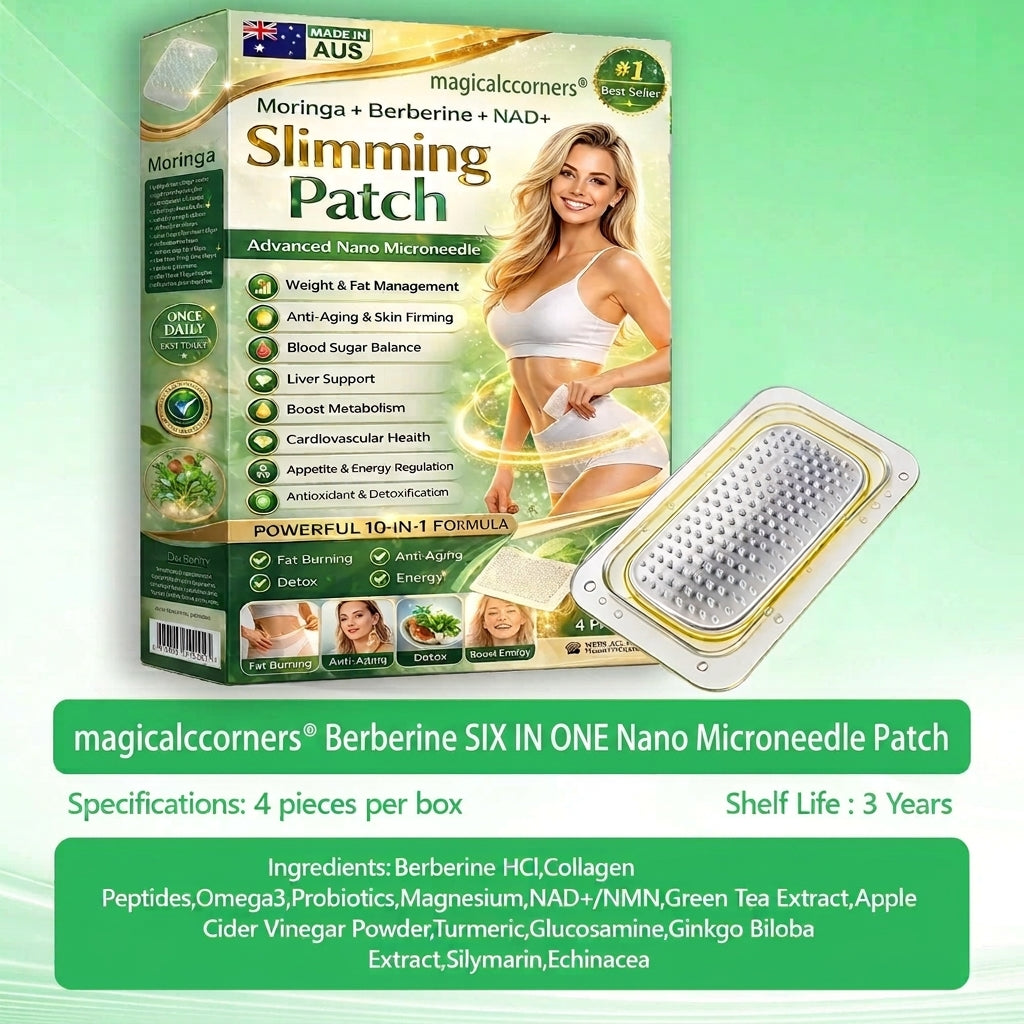 magicalccorners® Berberine Slimming Microneedle Patch | 10-in-1 Weight Management Support