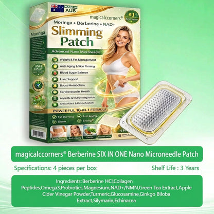 magicalccorners® Berberine Slimming Microneedle Patch | 10-in-1 Weight Management Support