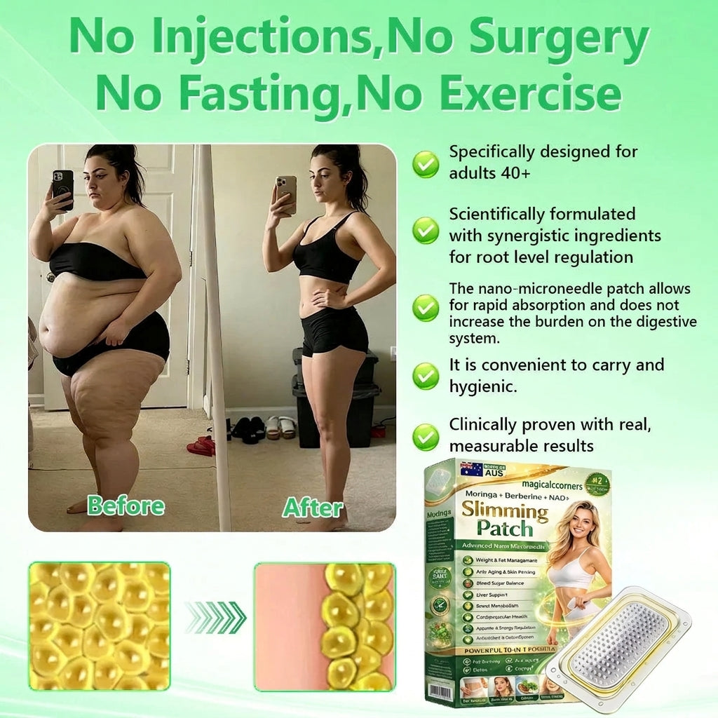 magicalccorners® Berberine Slimming Microneedle Patch | 10-in-1 Weight Management Support