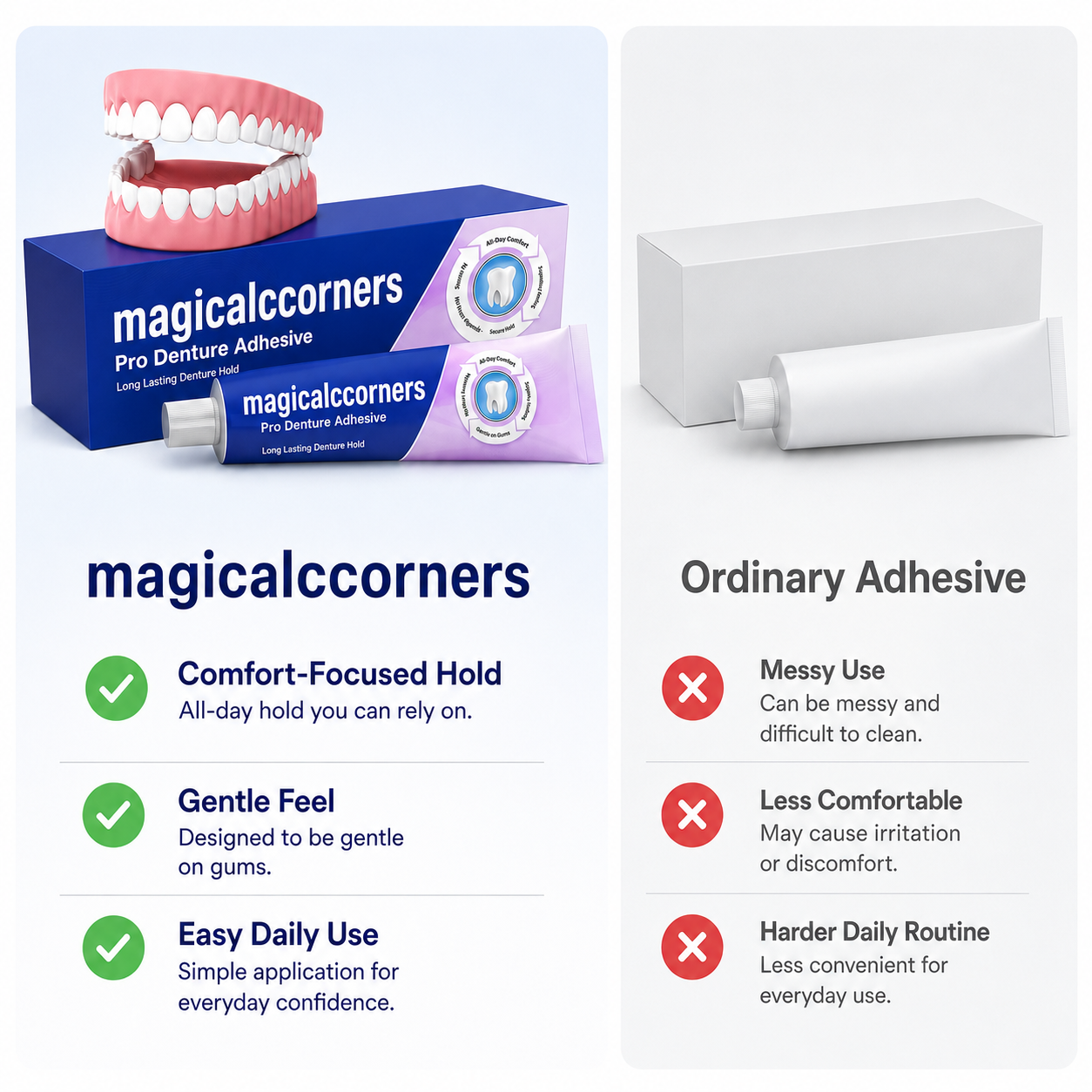 magicalccorners Pro Denture Adhesive
