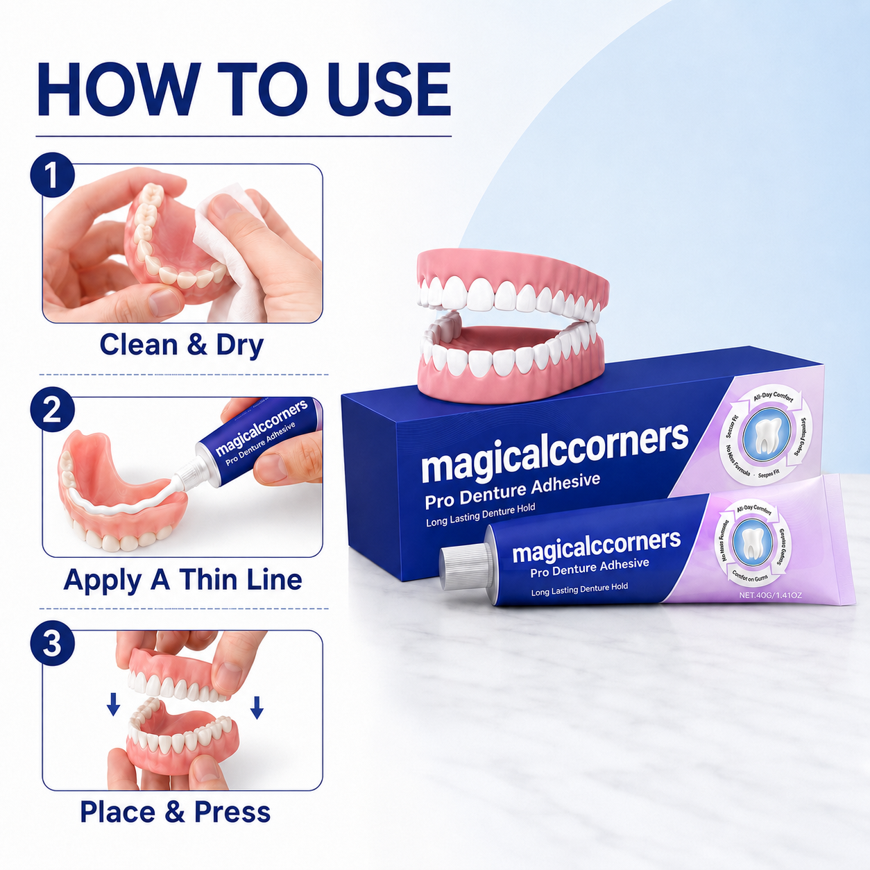 magicalccorners Pro Denture Adhesive