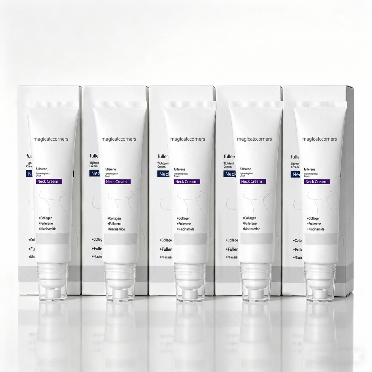 Roller Massage Neck Cream 🧴 Collagen & Hyaluronic Acid | Firms Neck, Reduces Wrinkles & Double Chin