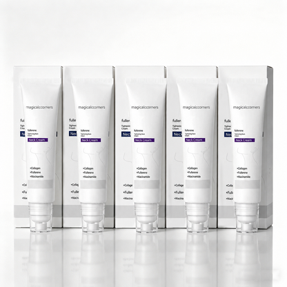 Roller Massage Neck Cream 🧴 Collagen & Hyaluronic Acid | Firms Neck, Reduces Wrinkles & Double Chin