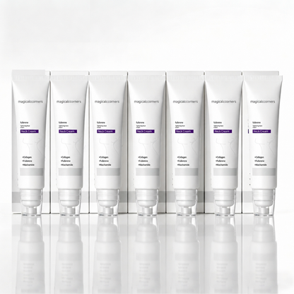 Roller Massage Neck Cream 🧴 Collagen & Hyaluronic Acid | Firms Neck, Reduces Wrinkles & Double Chin