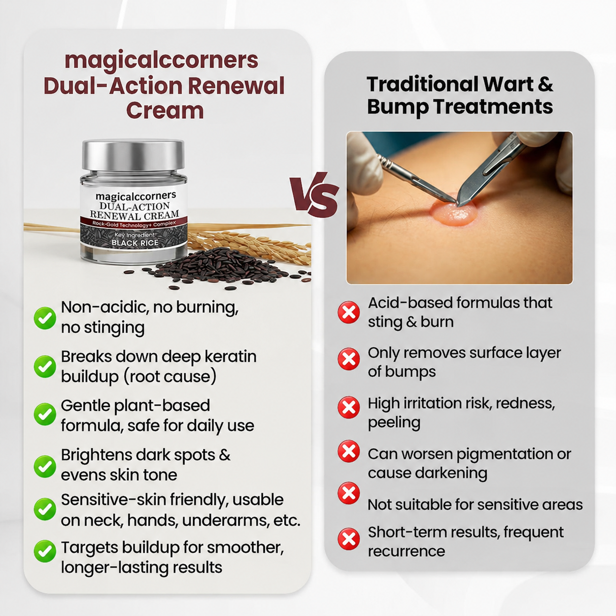 magicalccorners® KeraErase Dual-Action Renewal Cream