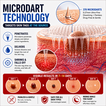 MicroNeedle Botanic Skin Tag Removal Patch