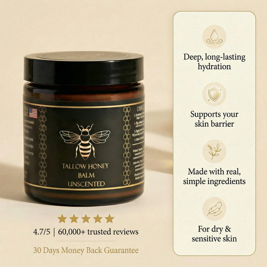 Natural Organic Tallow Honey Moisturizing Balm