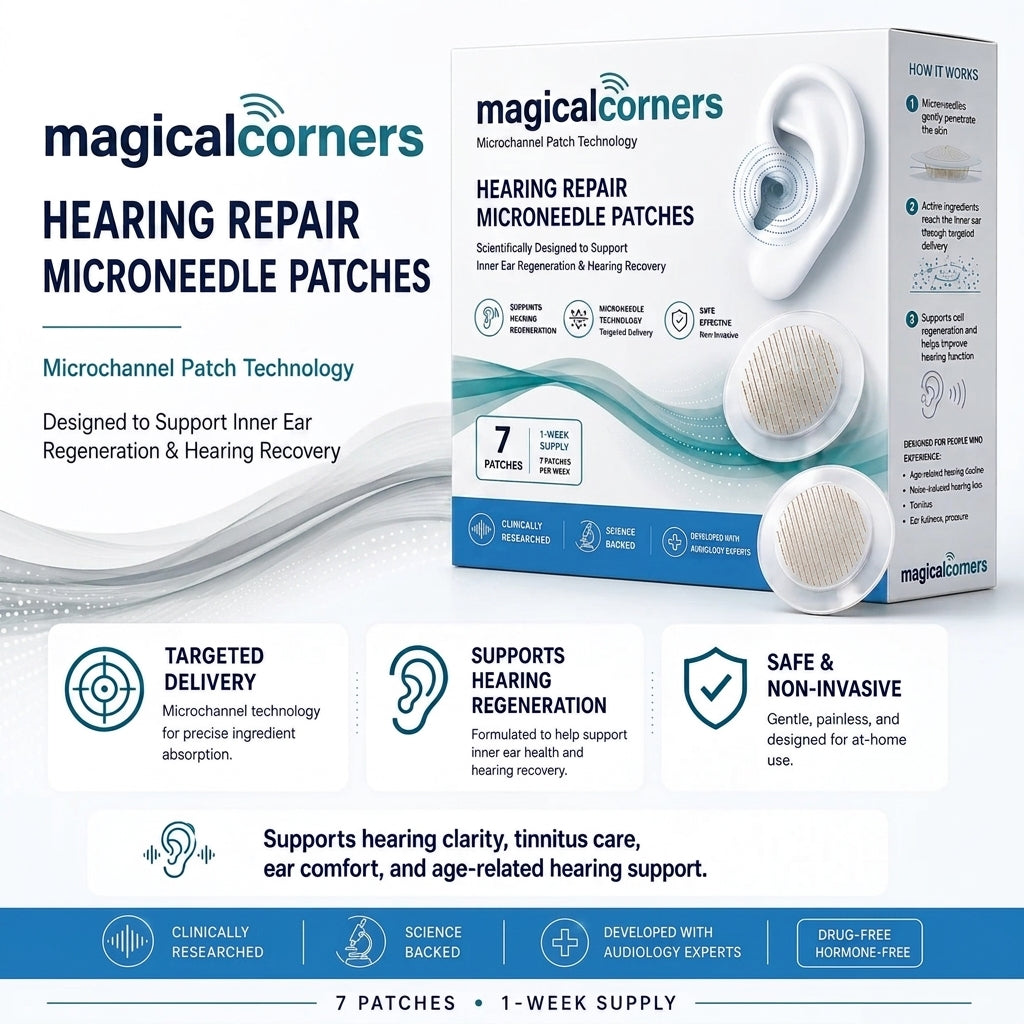 magicalccorners™ HEARING SUPPORT MICRONEEDLE PATCHES