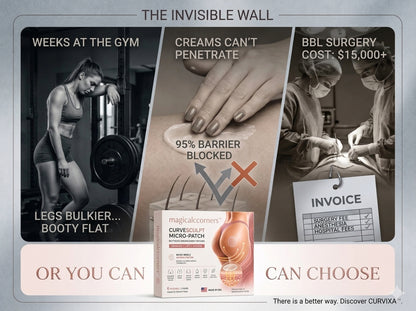 magicalccorners™ CurveSculpt Micro-Patch ✦ Sculpt • Firm • Smooth Lower Body Curves ✦ Micro-Needle Infusion System