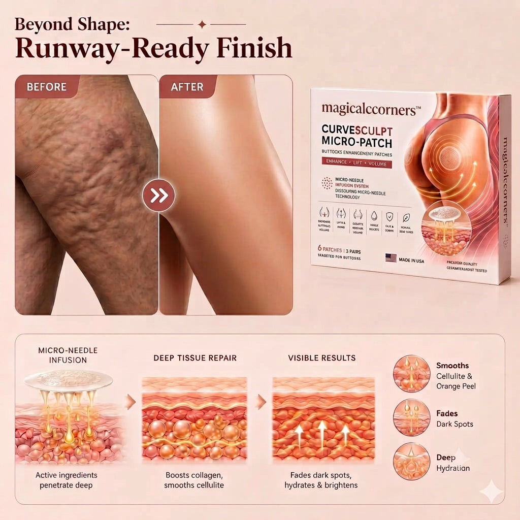 magicalccorners™ CurveSculpt Micro-Patch ✦ Sculpt • Firm • Smooth Lower Body Curves ✦ Micro-Needle Infusion System