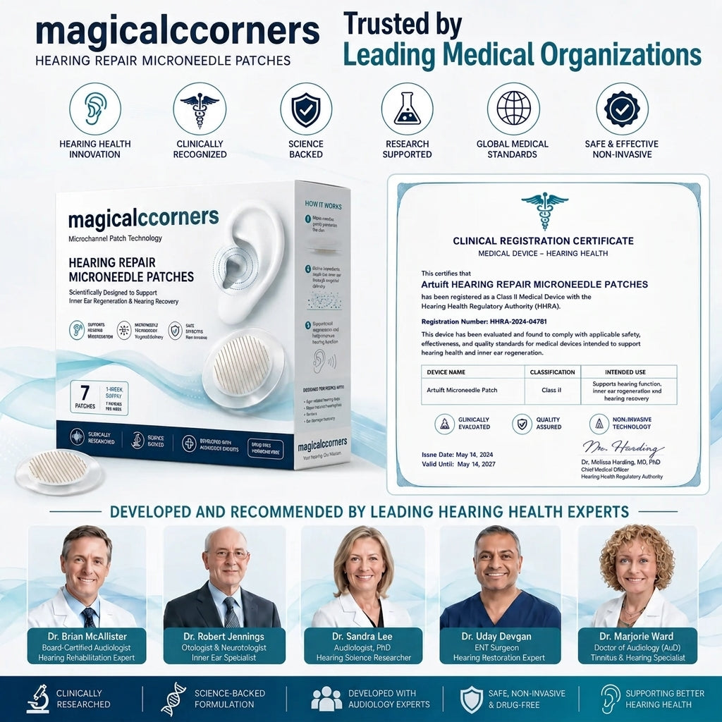magicalccorners™ HEARING SUPPORT MICRONEEDLE PATCHES