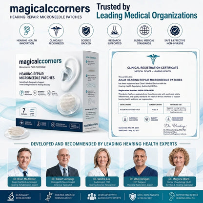 magicalccorners™ HEARING SUPPORT MICRONEEDLE PATCHES
