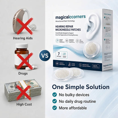 magicalccorners™ HEARING SUPPORT MICRONEEDLE PATCHES